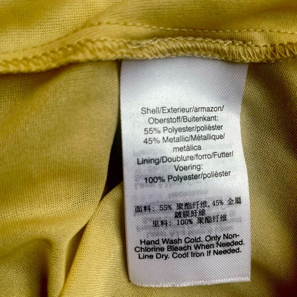 NWOT DKNY Top Gold Large - Picture 3 of 5